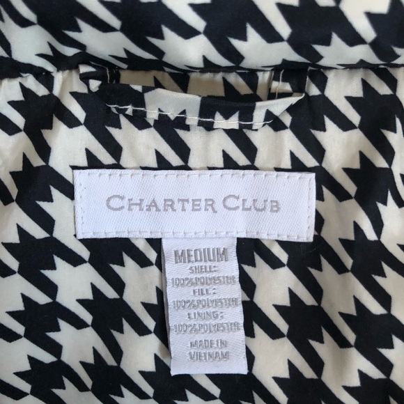NWT Charter Club Houndstooth Vest Size M - Picture 6 of 7